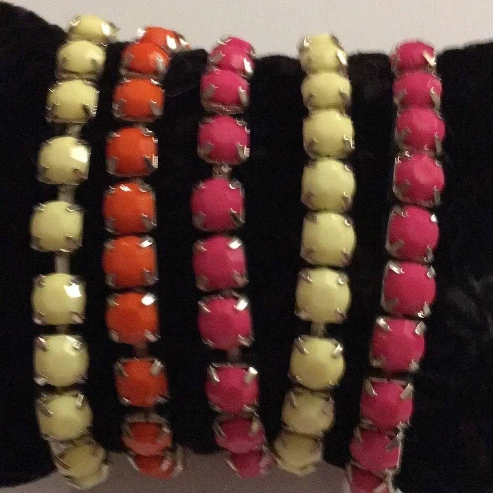 Set of 5 stretchy bead Bracelet (N) - Picture 4 of 4